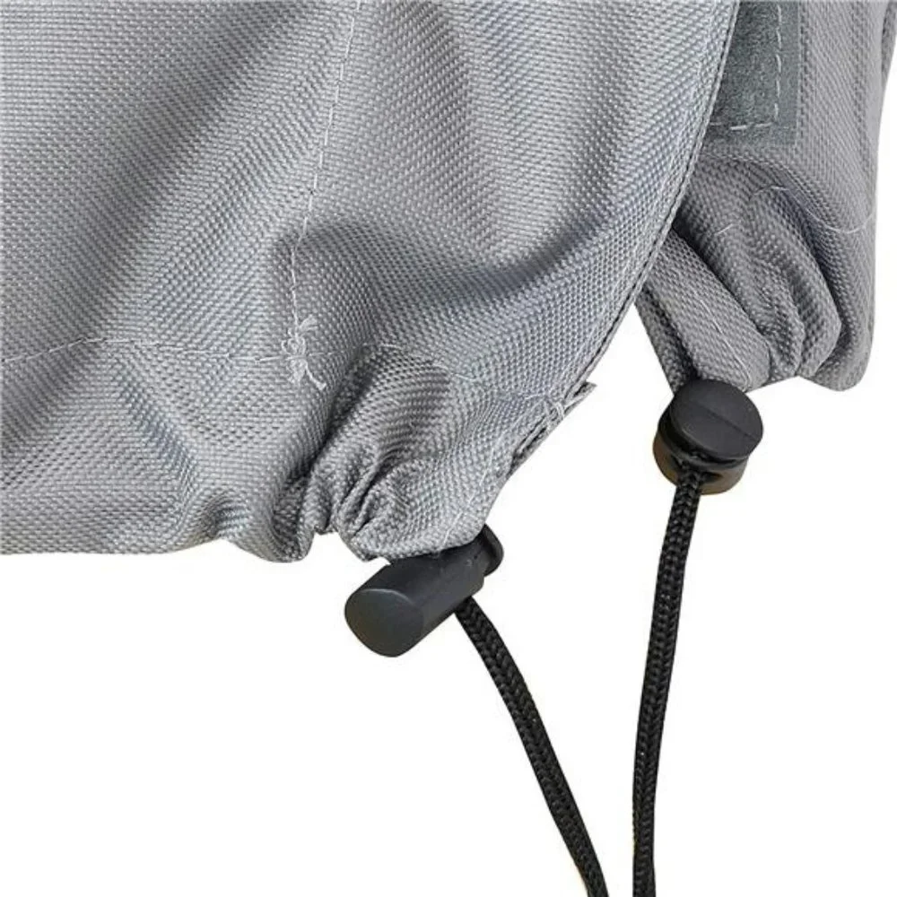 Log Rack Cover - Gray with Green Stripe - 300D Polyester - Heavy Duty 6-Foot